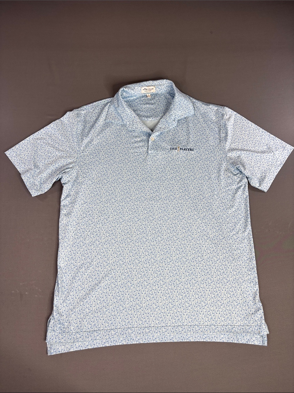 Peter Millar Golf Polo Shirt Men's Large Summer Comfort THE PLAYERS Championship